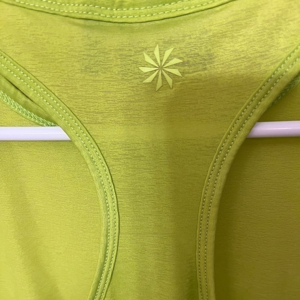 Athleta Crunch 2 Tank Racerback Top in Lime Green Sz S - Picture 4 of 6